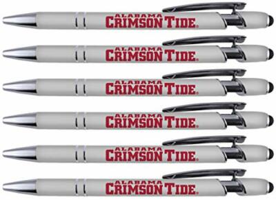 Alabama Soft Touch Coated Metal Pens - 6 Pack 30502