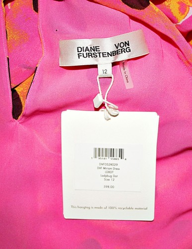 DIANE VON FURSTENBERG Miriam pleated dot-print chiffon maxi dress Pink 12 $598 - Picture 20 of 24