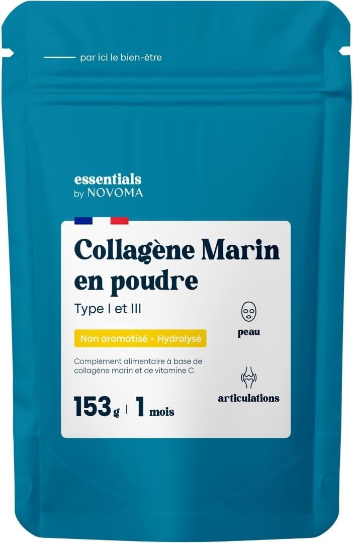Collagene marin type 1 3 pour combler les rides formule poudre sans arome 5g