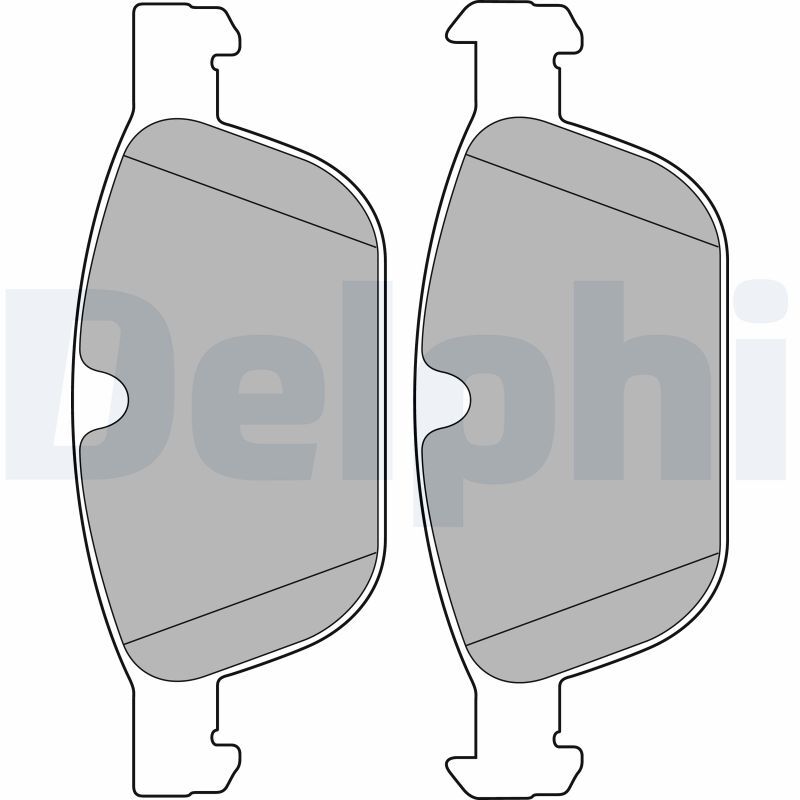 Plaquettes de frein DELPHI LP2140 stop usure prématurée pour Volvo XC60 I et XC90 I