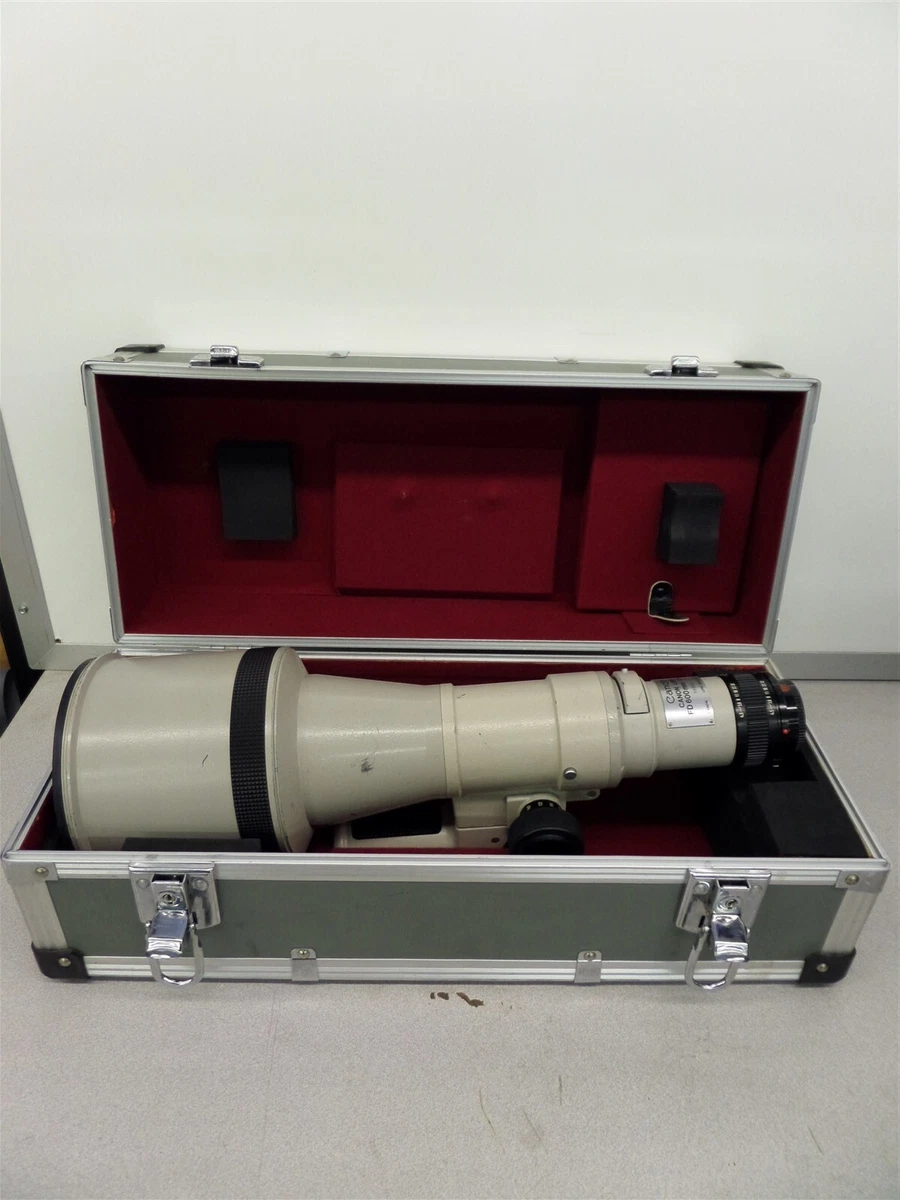Canon Lens FD 600mm 1:4.5 Camera Lens w/ Hard Case