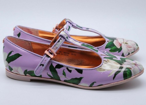 TED BAKER - VINTAGE FLORAL BUCKLE T-BAR 