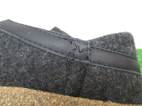 Haflinger Grizzly Slippers Womens 40 Black Wool House Shoes Clogs Warm Cozy 9 US - Picture 14 of 15