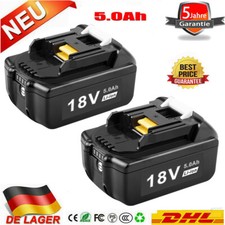 2X 18V 5,0Ah Akku Für Makita BL1830 BL1860B BL1850 BL1840 BL1890 Led Anzeige