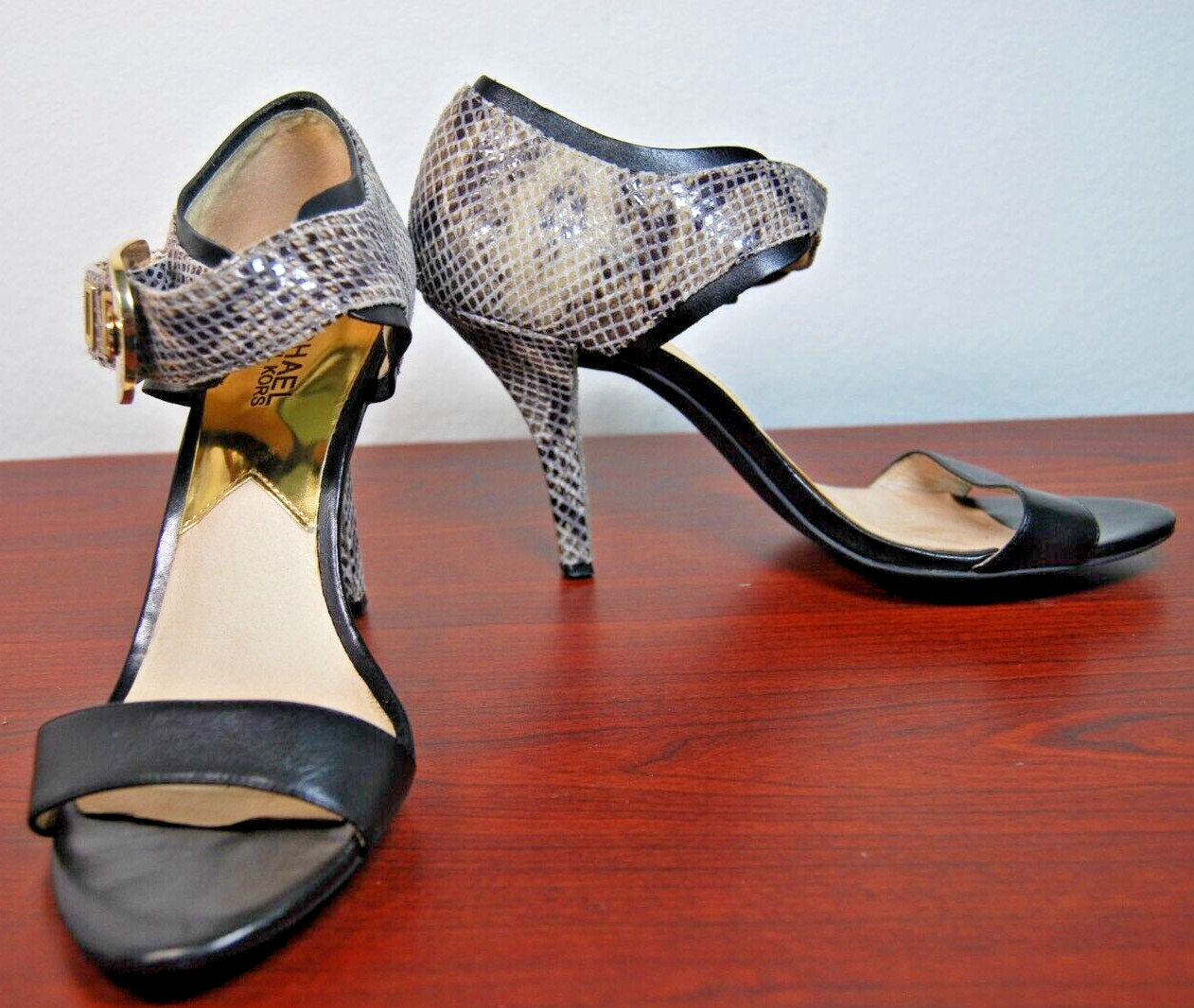 Michael Kors Quarter Strap Marigold Python Emboss… - image 5