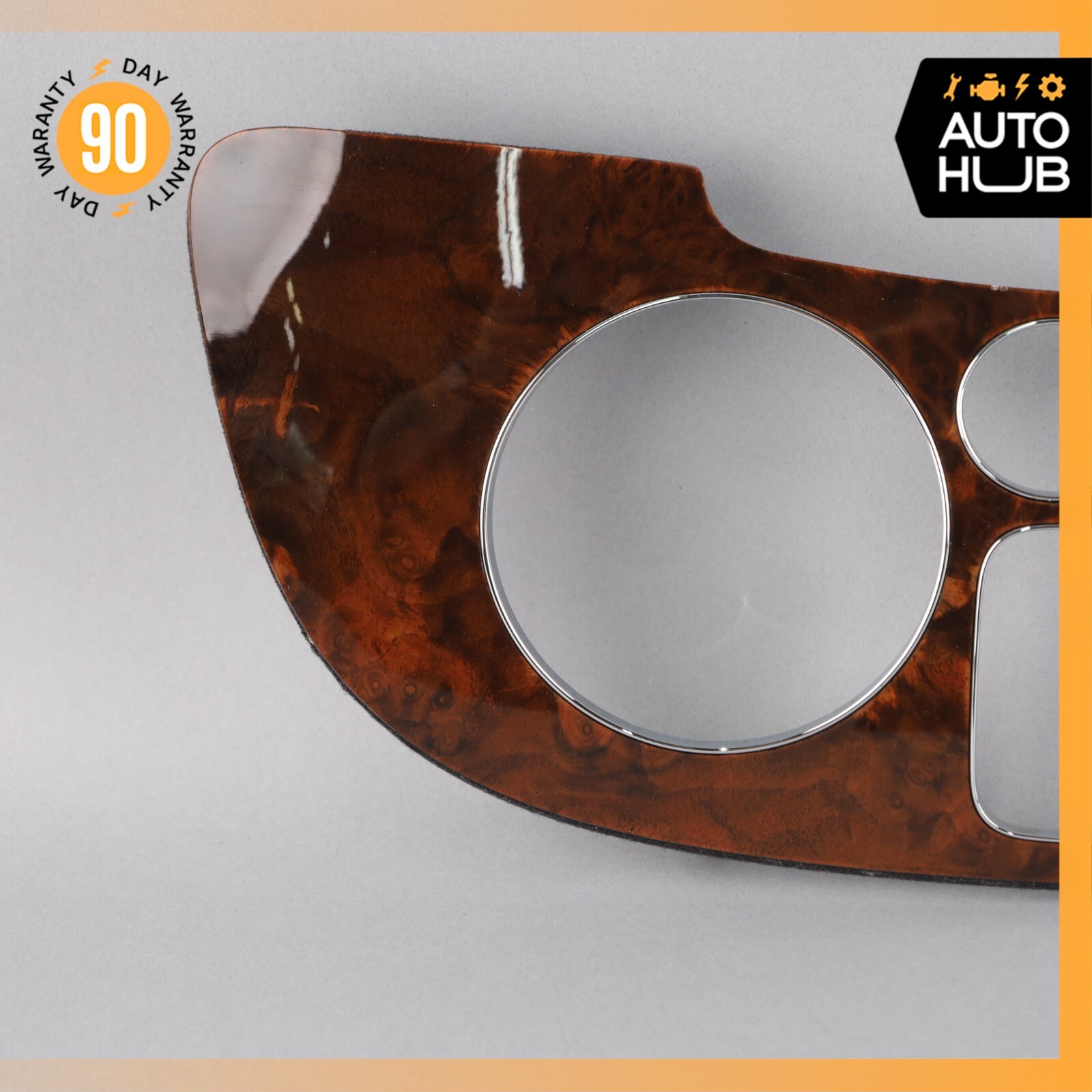 03-13 Bentley Continental GT GTC Dash Panel Speedometer Bezel Trim Wood OEM 81k