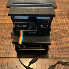 Very Nice Polaroid Spirit 600 Instant Film Land Camera Rainbow Stripe