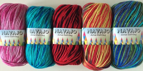NAVAJO Aran Hand Knitting Wool/yarn 1 X 100grm RANDOM DYE VARIOUS COLOURS