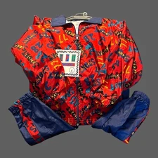 NWT Vintage JPI Company 90s Multicolor Jacket Pant Track Suit 6 Unisex NOS