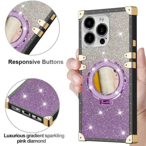 Mirror Glitter Stand Phone Case For Motorola G Stylus G Power G Pure One 5G Ace - Picture 2 of 21