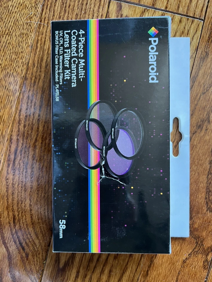 Polaroid 58mm 4-Piece Multi-Coated Camera Lens Filter Kit NIB - Image 3 of 4