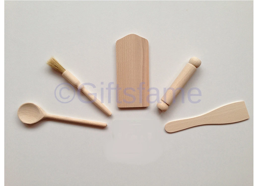 Kids wooden sales baking set