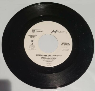 Saskia & Serge Jambalaya (On The Bayou) / Don't Lay Your Head 45 rpm DJ promo