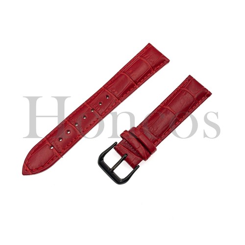 12 13 14 15 16 MM Watch Band Strap Genuine Leather Alligator Tank Buckle - Picture 47 of 97