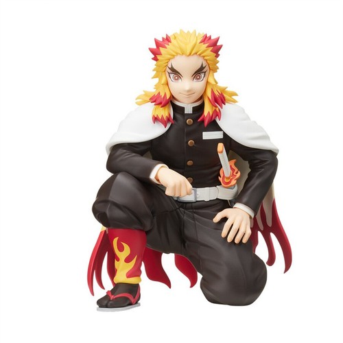 Anime Demon Slayer Rengoku Kyoujurou Figure Statue Model Doll 13 cm Ornaments