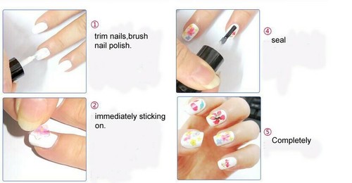 3D Nail Art Sticker Mehrfarbig Ahornblätter Herbst Herbst Aufkleber Maniküre Zum Selbermachen - Bild 2 von 4