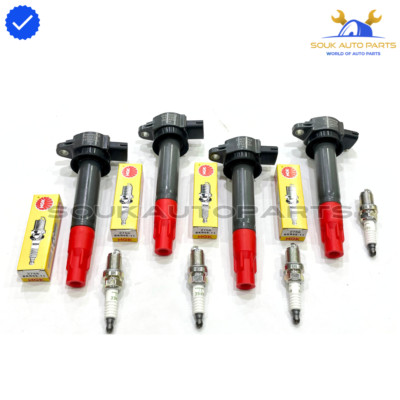 1832A025 Genuine IGNITION COIL & NGK PLUGS 4G64 4Pcs For