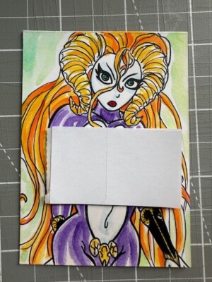 Original Signed Robert Smith Naughty Satana Hellstrom Marker Sketch Card
