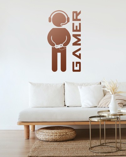 Computer Gamer – Gaming Kids Bedroom PC Xbox PS Wall Art Vinyl Decal Sticker - Picture 121 of 126