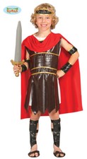 COSTUME CARNEVALE GUERRIERO ROMANO VESTITO BAMBINO GUIRCA SOLDATO ANTICA ROMA
