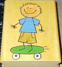 Me and my big ideas, drew, skateboarding ,B138, wooden 