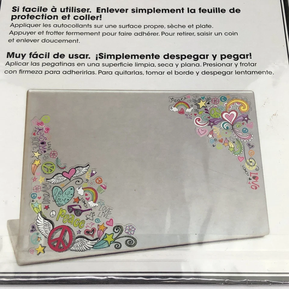 Laptop Stickers me & my BIG ideas Laptop STICKS Removable “Peace & Love” - Image 3 of 4