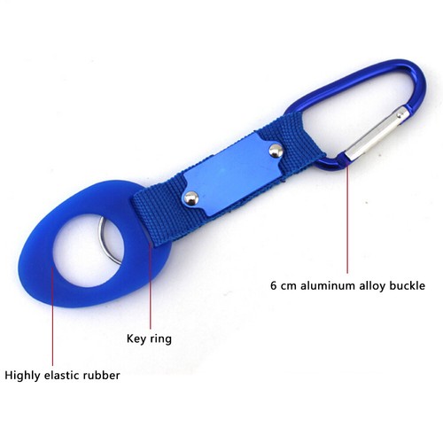 Carabiner Water Bottle Buckle Hook Holder Strap Belt Clip Camping Outdoor - Picture 5 of 11