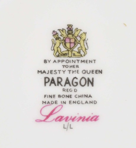 2x Paragon Lavinia Trio's Fine Bone China - Coffee Cup Saucer Side Plate - Picture 5 of 5