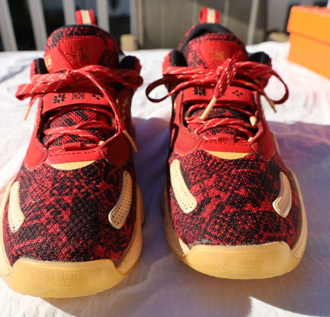 SAOLA Adidas Lunar New Year D.O.N Numero 3 GCA Scarpa Basket Rossa Uomo Sneaker Atletica