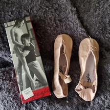 Capezio Daisy lt pink leather ballet slipper womens sz 6