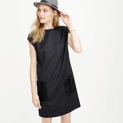 faux leather mini dress black Generation Kiss Vegan Leather Grommet Mini Dress main image 1