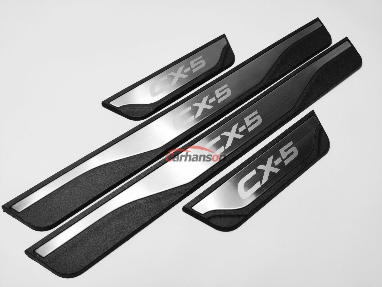 For Mazda CX5 Accessories Car Door Sill Cover Scuff Plate Protectors