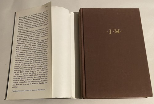 Chance & Necessity Jacques Monod Copyright 1971 Science Biology Genes Hardcover - Picture 4 of 11