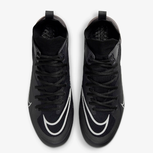 NIKE ALPHA HUARACHE 8 ELITE LACROSSE FOOTBALL BLACK/SILVER MEN\'S Sizes NWOB NIKE ALPHA HUARACHE 8 ELITE LACROSSE FOOTBALL BLACK/SILVER  main image 2