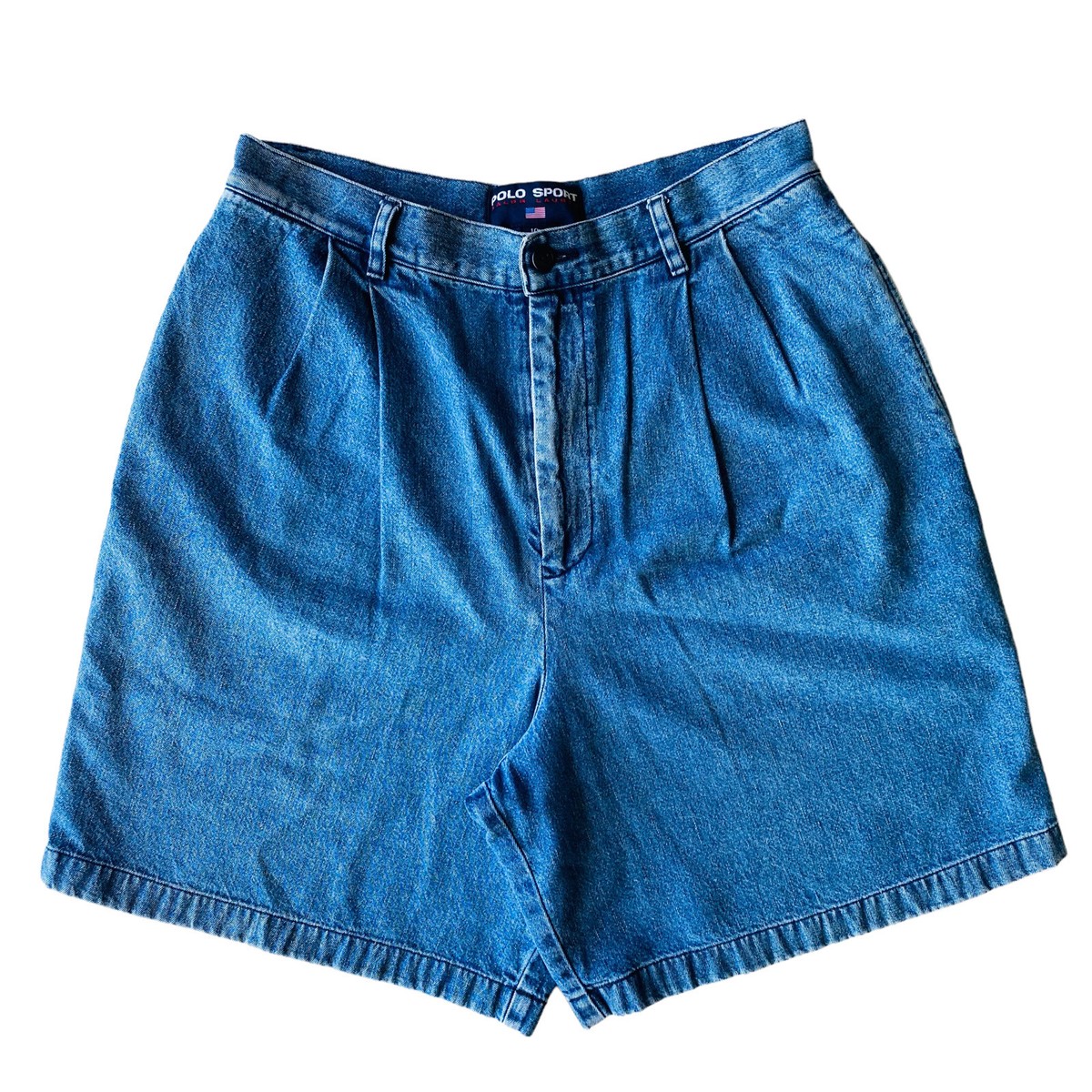 Polo Sport Ralph Lauren Jean Shorts Sz 10 Women Denim Mom Jorts