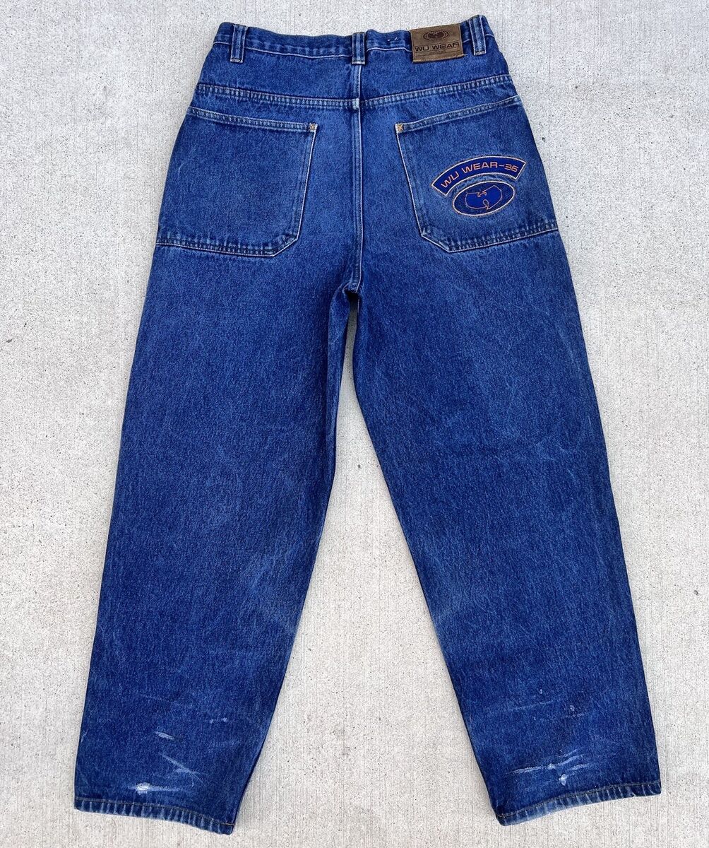 Mens Jeans 34x32 VTG 90s WU WEAR Wu Tang Rap Urban Hip Hop Mens Jeans 34x32 VTG 90s WU WEAR Wu Tang Rap Urban Hip Hop
