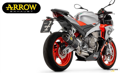 SCARICO COMPLETO ARROW CATALITICO E TERMINALE ALLUMINIO APRILIA TUONO 660 21 23 - Imagen 2 de 2