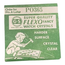 Germanow-Simon Mach (GS) PO365 Watch Crystal NOS Part Flexo
