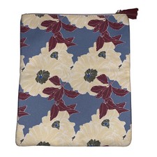 New Rachel Pally Reversible Foldable Large Clutch Bag Floral Blue Purple Yellow