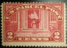 Travelstamps:1912-13 US Stamps Scott # Q2 City Carrier 2cents  mint og hinged