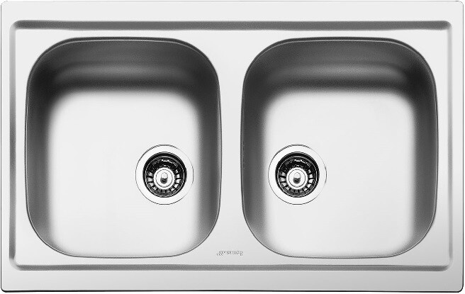 SMEG LYP792 LAVELLO 2 VASCHE INOX ESTETICA OMNI