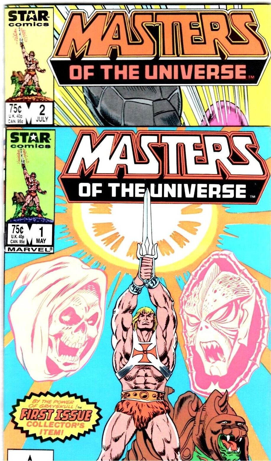 Masters of The Universe # 1 & # 2  (8.5)  Star Comics 1986 He-Man! 2 Book Lot 🛻