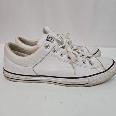 Size 12 Converse Chuck Taylor All Star Street Leather Ox White