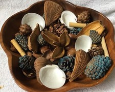 Potpourri Home Decor Accents Dried Pods Seashells Pine cones Bamboo Dried Decor