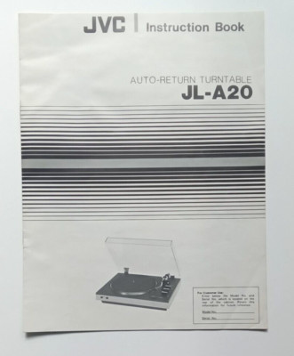 jvc-jl-a20-turntable-instruction-book-manual-original-ebay