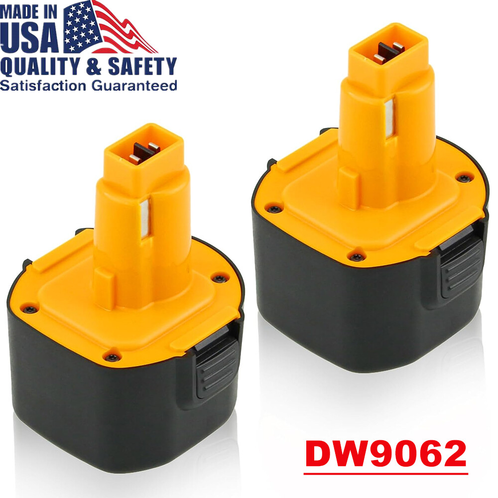 2 Pack 9.6V DW9062 DW9061 4.8Ah NiMH Battery for Dewalt 9.6 Volt