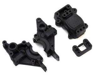 Trinity Team Associated B6 B6D Aluminum Rear Gearbox Brace Black TEP3075 NEW!!!