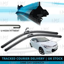 For Hyundai Veloster 2011-2016 Front Windscreen 26" 18" Flat Aero Wiper Blades