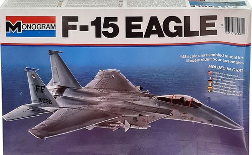 Monogram F-15 Eagle 1:48 Scale, Vintage 1979 Collectible, New Mint in Sealed Box