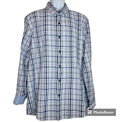 Tasso Elba Dress Shirt, Men XXL (18-18 1/2) Purple, White, Lavender Check, EUC | eBay Tasso Elba Dress Shirt, Men XXL (18-18 1/2) Purple, White, Lavender Check, EUC | eBay